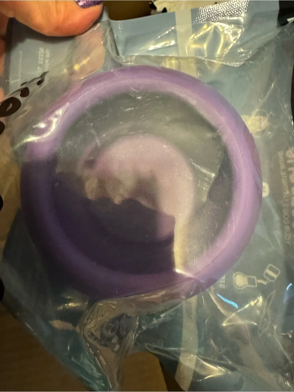 Freezbone XL freezball NEW Dog Freezer chew toy sealed purple up to 140 pounds!